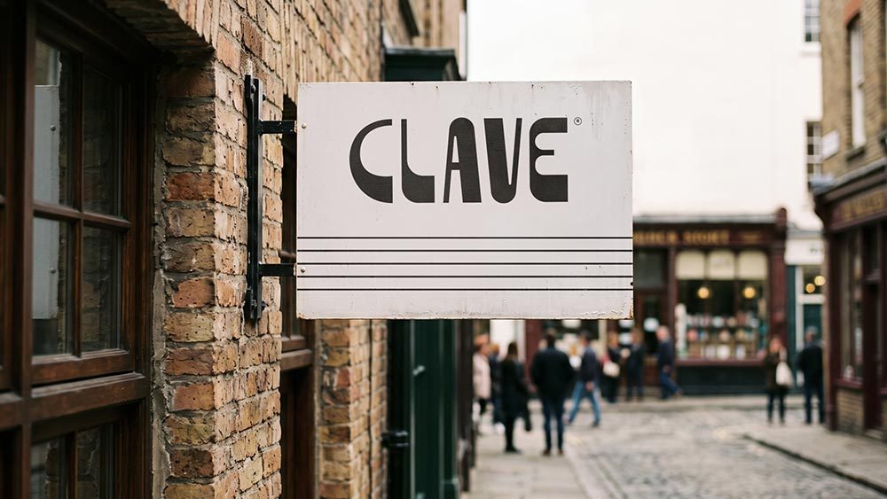 Placa de fachada Clave